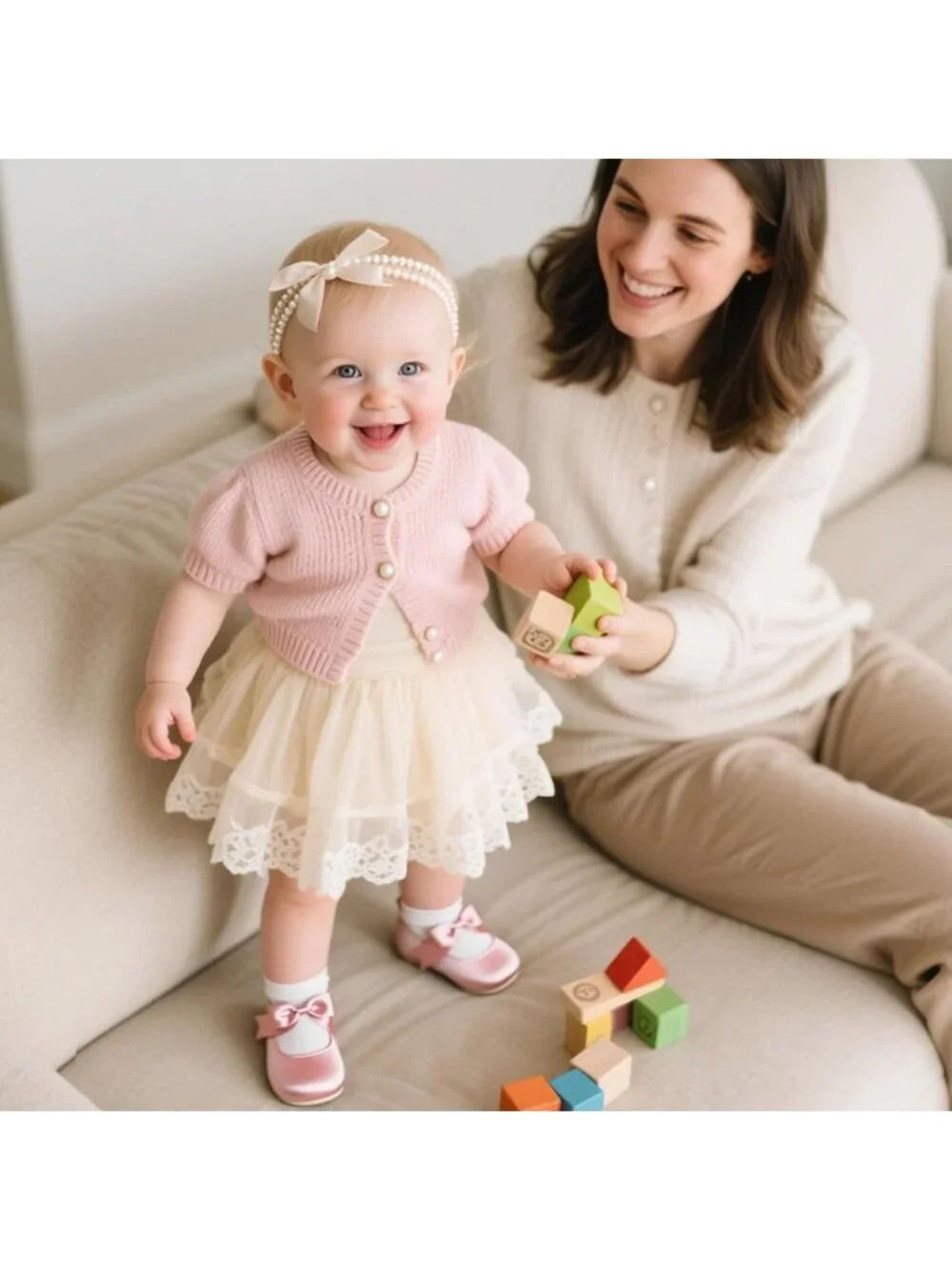 Adorable Baby Girls' Prewalker Mary Jane Flats with Bowknot - Perfect Dress